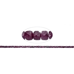 141350208422 Strang Würfel, Rubin, facettiert, 04mm (39cm) | Edelsteine, Heilsteine & Schmuck