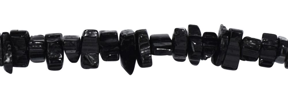 Strand of crystals, Tourmaline (black), 04-07 x 06-10mm