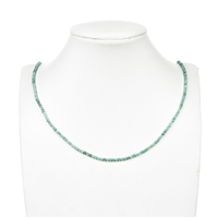 Filo di perline, smeraldo, sfaccettato, 02 mm (38 cm)