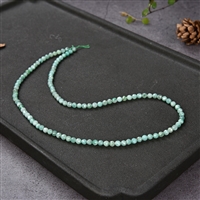 Filo di perline, smeraldo, sfaccettato, 03.5- 04.0mm