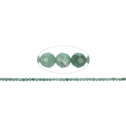 141440110220 strand balls, emerald, faceted, 03,5- 04,0mm | wholesaler gems & healing stones