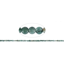 141440327820 Strand Coin, Emerald, Faceted, 03 x 02mm (39cm) | gems, healing stones & jewelry