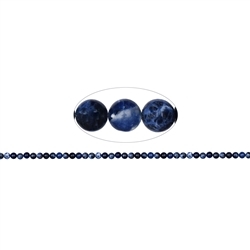 141460100320 Strand of beads, Sodalite, 04mm | wholesaler gems, healing stones & jewelry