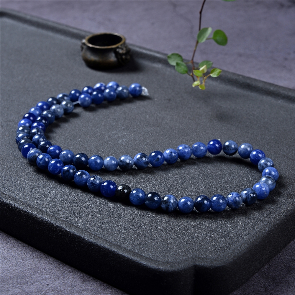 Rang de collier boules, Sodalite, 06mm