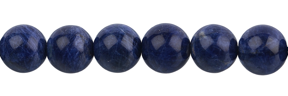 Rang de collier boules, Sodalite extra, 11mm