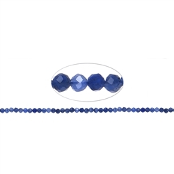 141460104824 String Beads, Sodalite (extra), 03mm, faceted | wholesaler gems & healing stones