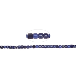 141460210224 strand cube, Sodalite, 02mm, faceted (39cm) | wholesaler gems & healing stones