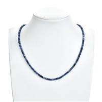 Button strand, Sodalite, faceted, 04mm