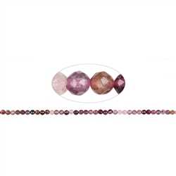 141480112420 Rang de collier boules, Spinelle (rose-rouge), facettes, 03,5mm (39cm) | Marco Schreier