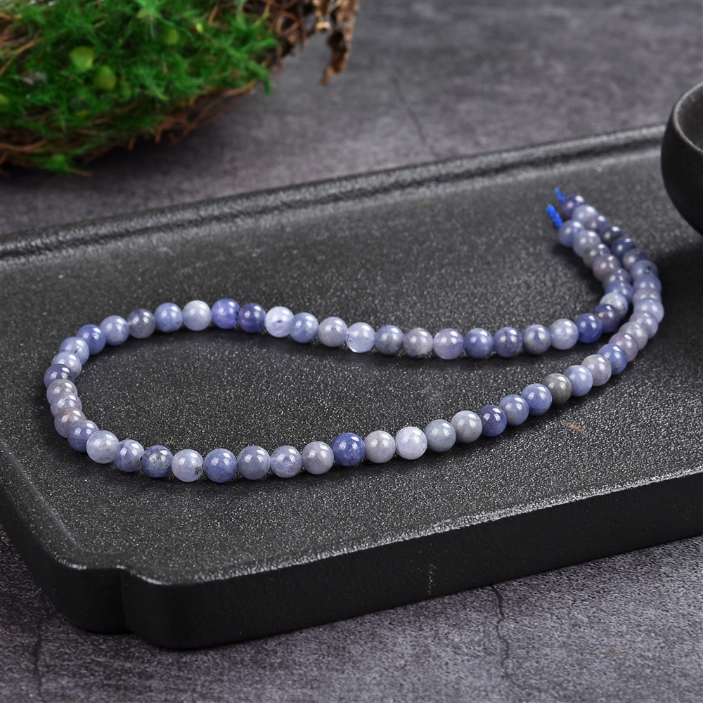 String Beads, Tanzanite AA, 06 mm (39cm)