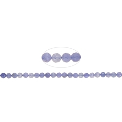 141520104922 Strang Kugeln, Tansanit AA, facettiert, 04mm (39cm) | Marco Schreier
