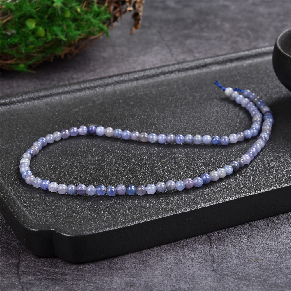 String Beads, Tanzanite, 04,5mm (39cm)