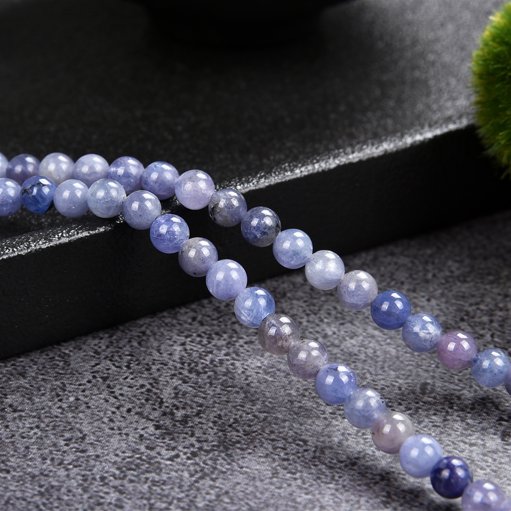 String Beads, Tanzanite, 04,5mm (39cm)