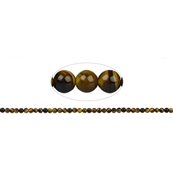 141530100320 Rang de collier boules, Oeil-de-tigre, 04mm | Marco Schreier