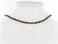 strand beads, Tiger's Eye, faceted, 04mm