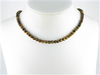 strand beads, Tiger's Eye, faceted, 06mm
