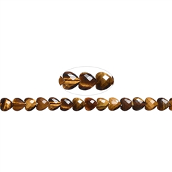 141531104020 Strang Herz, Tigerauge, 08mm, facettiert | GH Edelsteine, Heilsteine & Schmuck