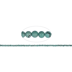 141550100320 Strang Kugeln, Türkis (stab.), 04mm | Schreier Edelsteine, Heilsteine & Schmuck