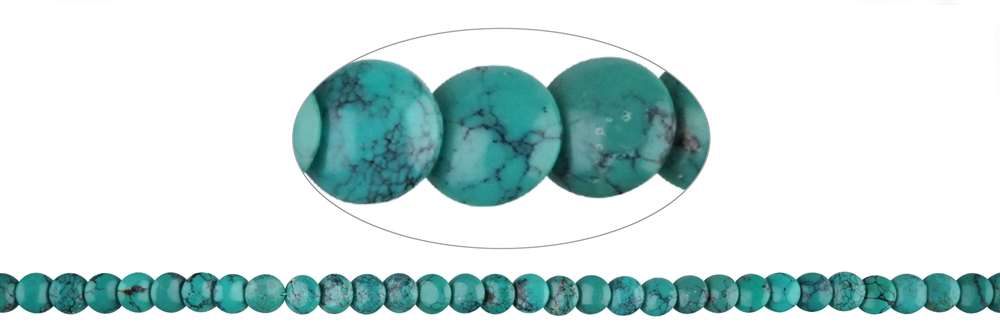 Disc strand, Turquoise (stab.), 08mm