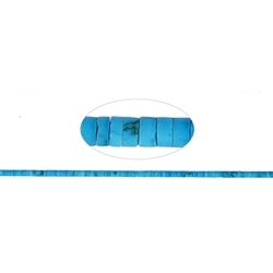 141550327420 Rang de collier "Heishi", Turquoise (stab.), 01,5-02,5 x 03,5mm | Marco Schreier