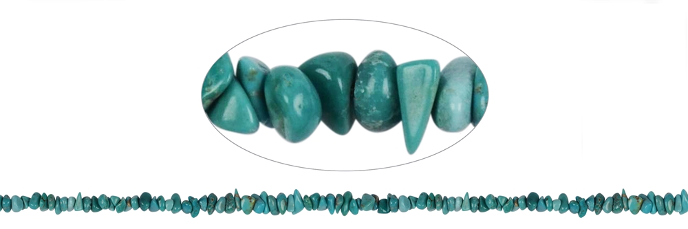 Rang de collier, Turquoise (stab.), 01-03 x 04mm