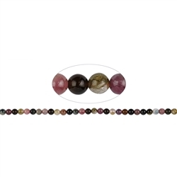 141560100320 Rang de collier boules, Tourmaline (polychrome), 04mm (39cm) | Marco Schreier