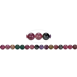 141560100521 Rang de colliers boules, Tourmaline (polychrome), 05,5 - 06,5mm | Marco Schreier