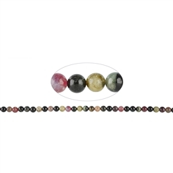 141560100620 Rang de collier boules, Tourmaline (polychrome), 07mm | Marco Schreier