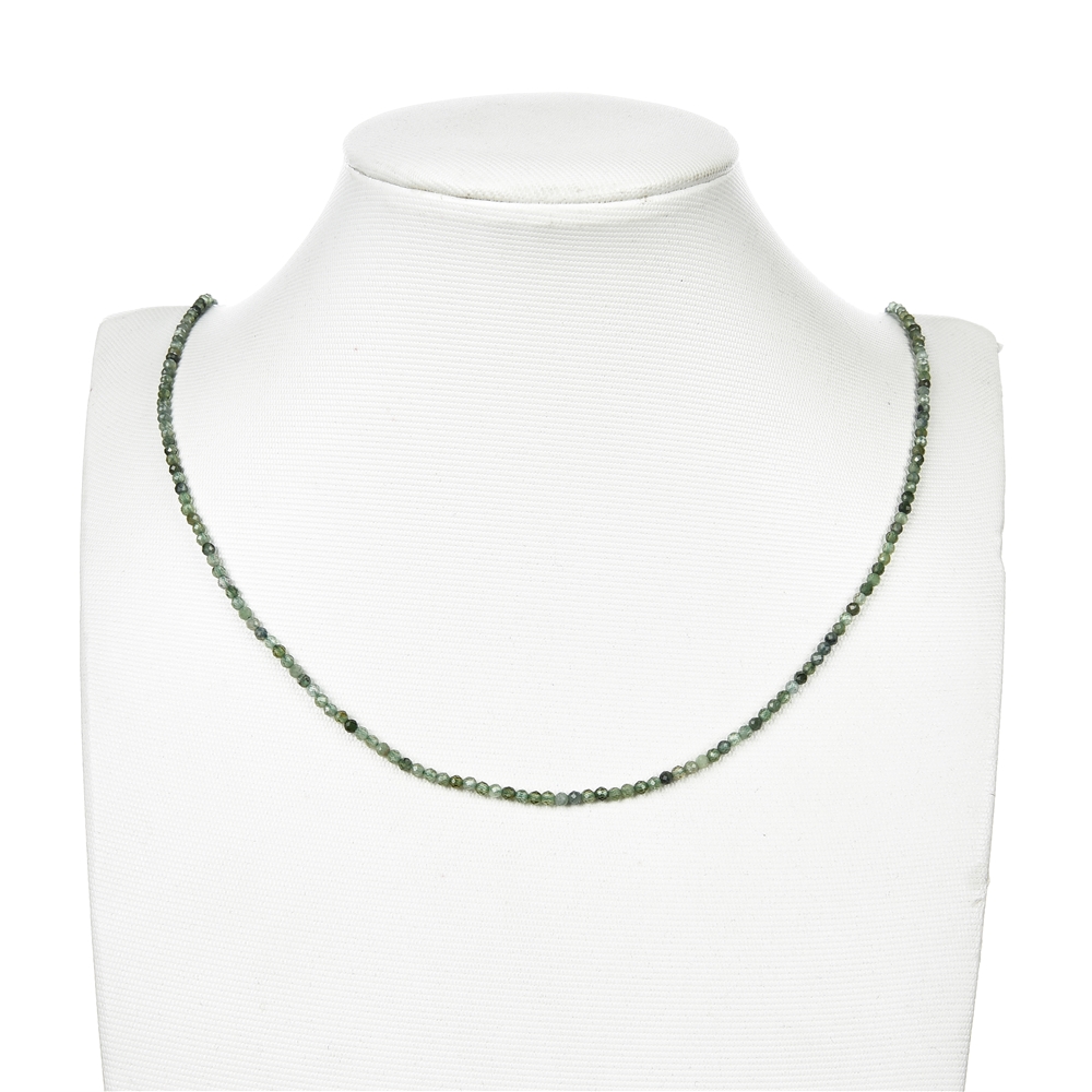 Rang de collier boules, Tourmaline (verte), facettes, 02mm (39cm)