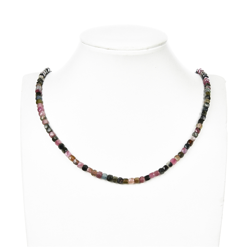 Rang de collier, Tourmaline (polychrome), facettes, 04mm (38cm)