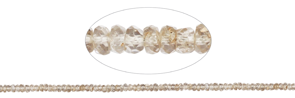 Strand Button, Zircon, faceted, 04mm
