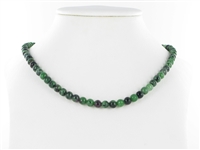 Strand of beads, Zoisite with Ruby, 06mm