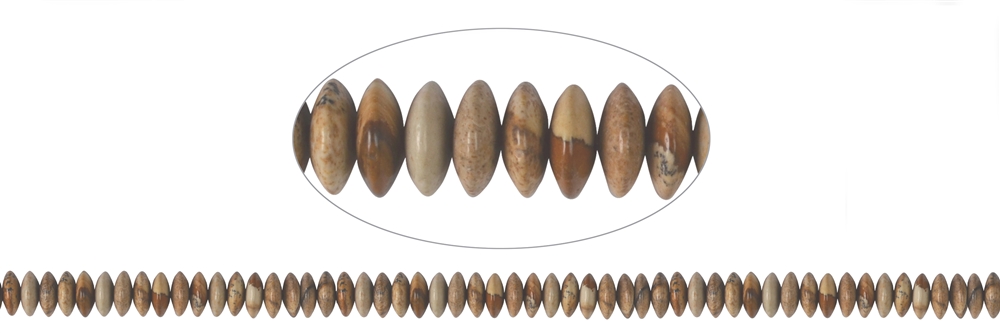 Strang Disc, Jaspis (Landschaftsjaspis) 03 x 08mm (39cm)