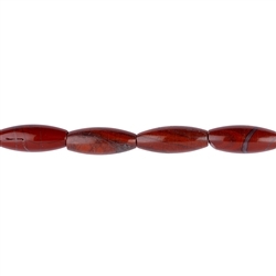 141650510720 Filo di fuso, diaspro (rosso), 35 x 13 mm | grossista gemme e pietre curative