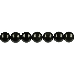 141700100920 Rang de collier boules, Obsidienne (arc-en-ciel), 10mm (37cm) | Marco Schreier