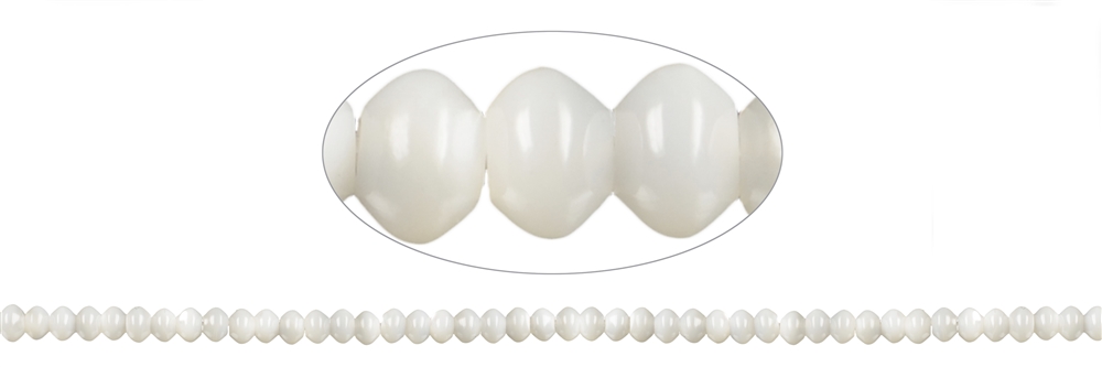 Button strand, Mother of Pearl (light), 04 x 06mm