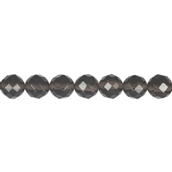 141760103020 Rang de collier boules, Obsidienne (larmes d'Apache), facetté, 10mm | Marco Schreier