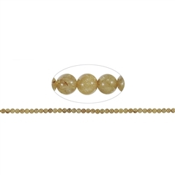 141770100420 Rang de collier boules, Quartz-Rutile, 04-05mm (38cm) | Marco Schreier