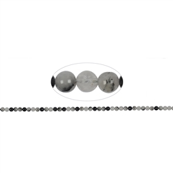 141780100220 Strang Kugeln, Turmalinquarz, 03mm | Großhandel Edelsteine, Heilsteine & Schmuck