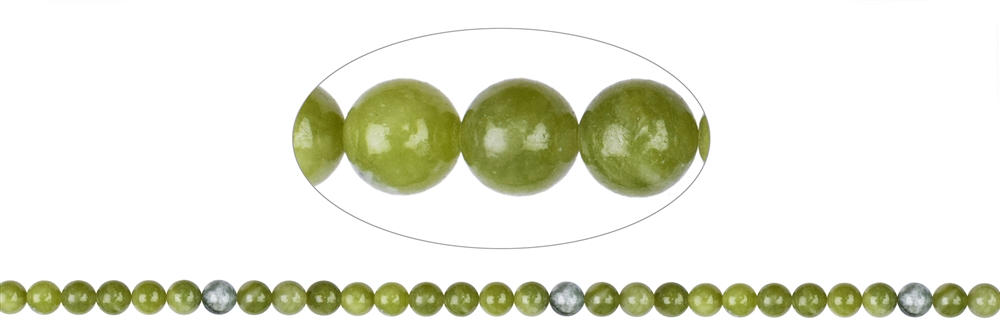 strand of balls, Serpentine (China), 06mm (38cm)