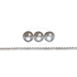 141840209254 Round strand, freshwater pearl A, silver (set), 05.5-06mm | Marco Schreier