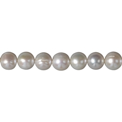 141840216044 Strand round, freshwater pearl A, white-cream, 10mm | Marco Schreier