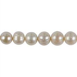 141840220044 Strand round freshwater pearl A, white, 12-15mm, with gradient | Marco Schreier