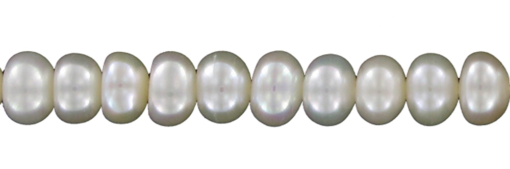 Strang Button, Süßwasser-Perle, 06,5mm