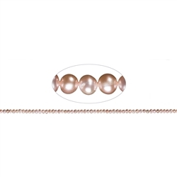 141840303094 Strand Potatoe, freshwater pearl A, salmon (natural), 03-04mm | Marco Schreier