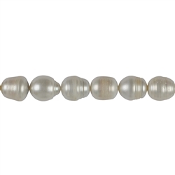 141840413042 Strand of rice grain, freshwater pearl, white-cream, 13-15mm | Marco Schreier