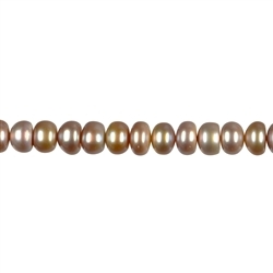 141840511093 Button strand, freshwater pearl AB, violet light (dyed), 10mm | Marco Schreier