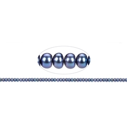 141840512025 Keshi strand, freshwater pearl blue-grey (set), 05-06mm | Marco Schreier