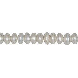 141841134043 Strand slices, freshwater pearl AB, cream-white, 05-08 x 13-15mm | Marco Schreier