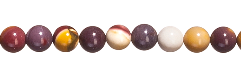 Rang de collier boules, Mookaïte, 16mm